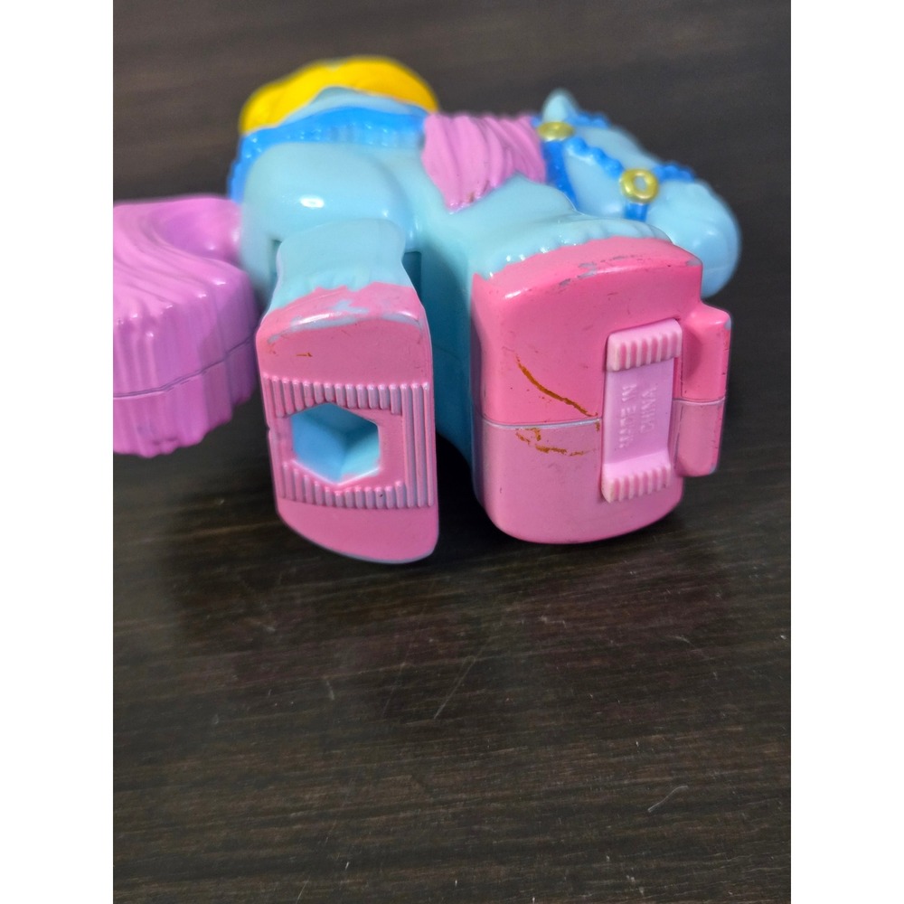 Vintage Fisher Price Little People Klip Klop Cinderella Horse & Feed Bin - Picture 5 of 5